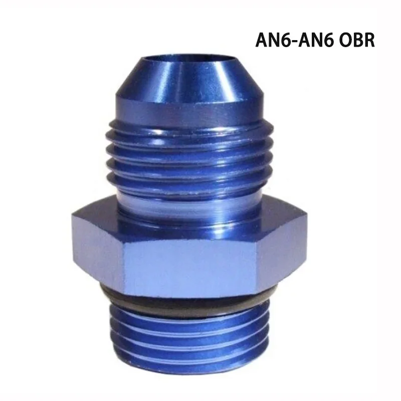 Adaptador AN-6 macho a ORB-6 hembra con junta tórica - imagen 2