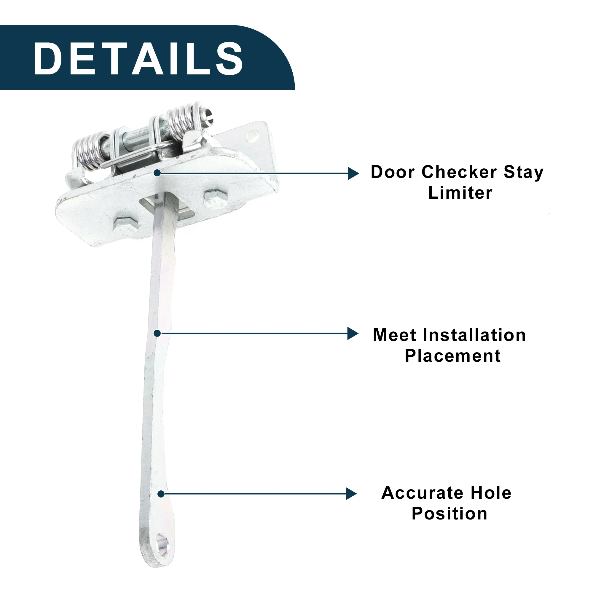 Limitador tope de puerta UXCELL con brazo Audi A2 8Z 2002-2008 - imagen 4