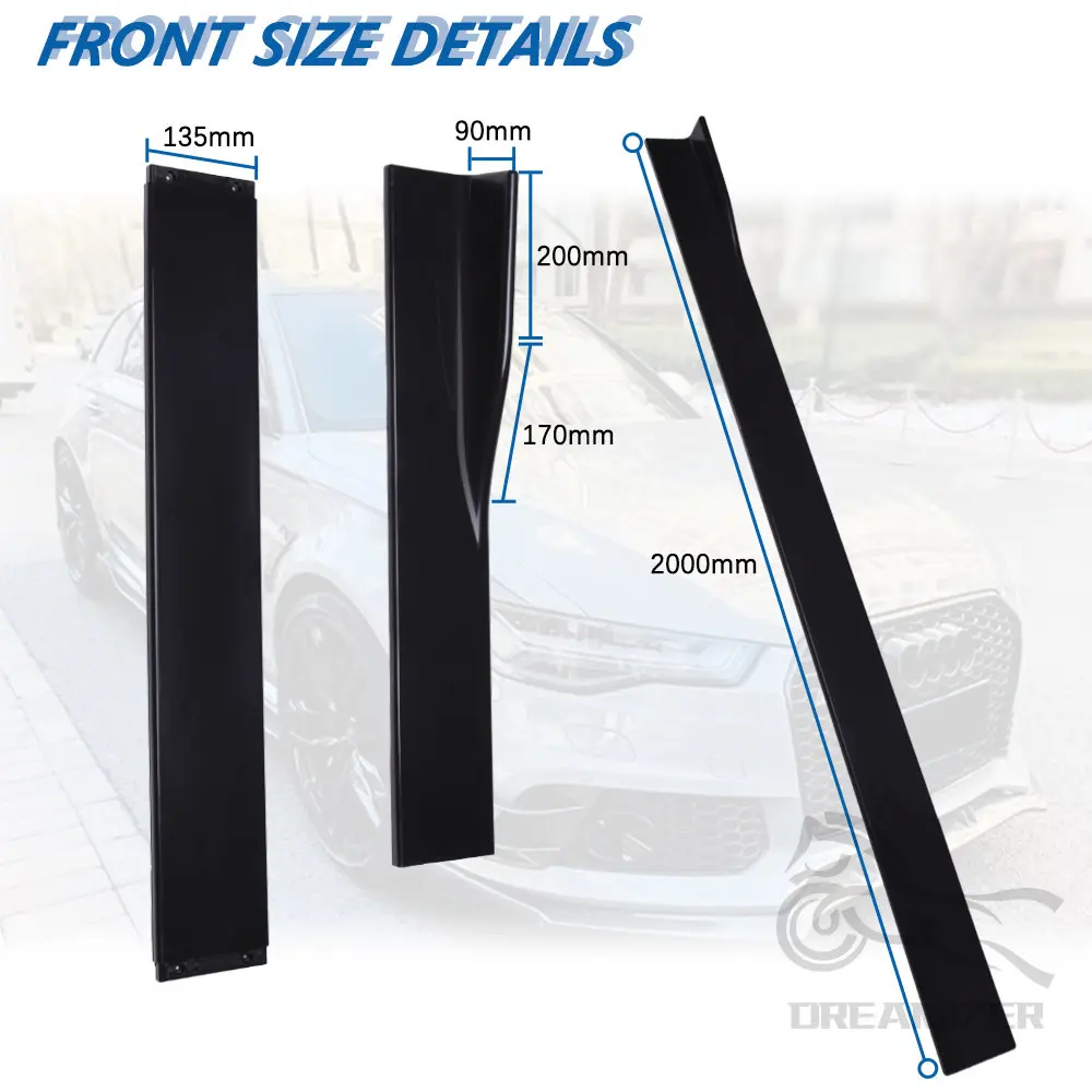 Faldones laterales universales kit estilo BMW F30 delantero para VW - imagen 5