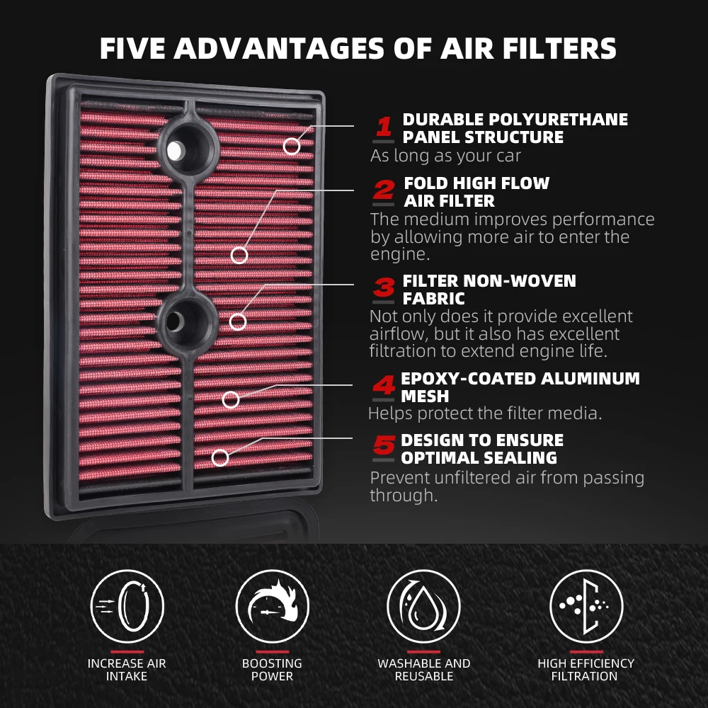 Filtro de aire para Volkswagen, Audi, SEAT y Škoda (2012-2019) - imagen 3
