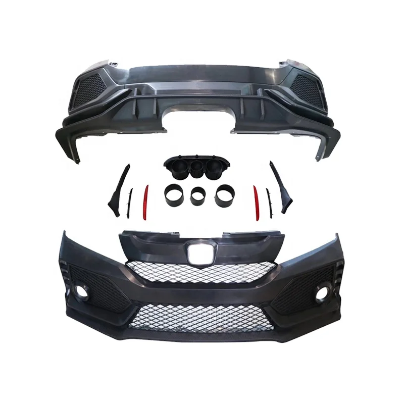 Kit parachoques tipo R delantero y trasero Honda City 2015-2020 - imagen 2
