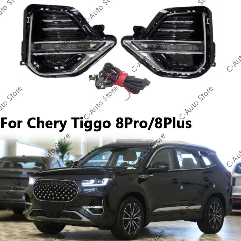 Barra de luz frontal y antiniebla para Chery Tiggo 8 Pro/8 Plus