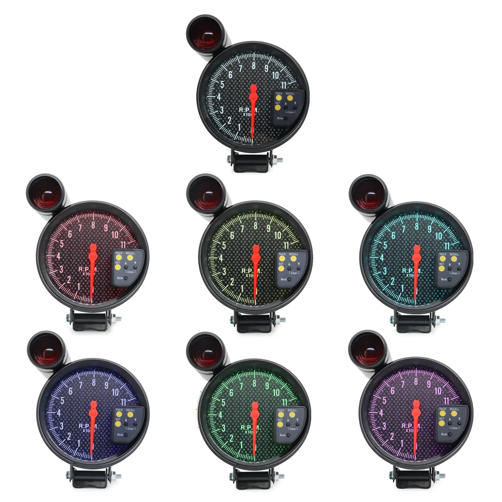 Tacómetro de 5 pulgadas con luz de cambio para motores de 1-8 cilindros - imagen 3