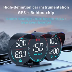 Pantalla HUD G17 GPS universal con velocímetro LCD y brújula