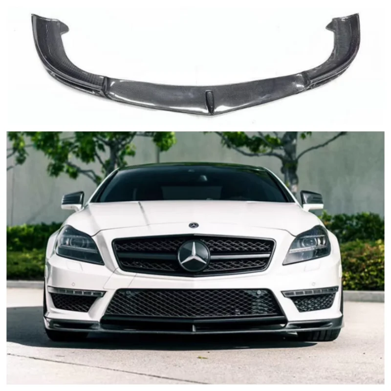Labio frontal de carbono estilo V – Mercedes CLS63 AMG W218 2012-2015