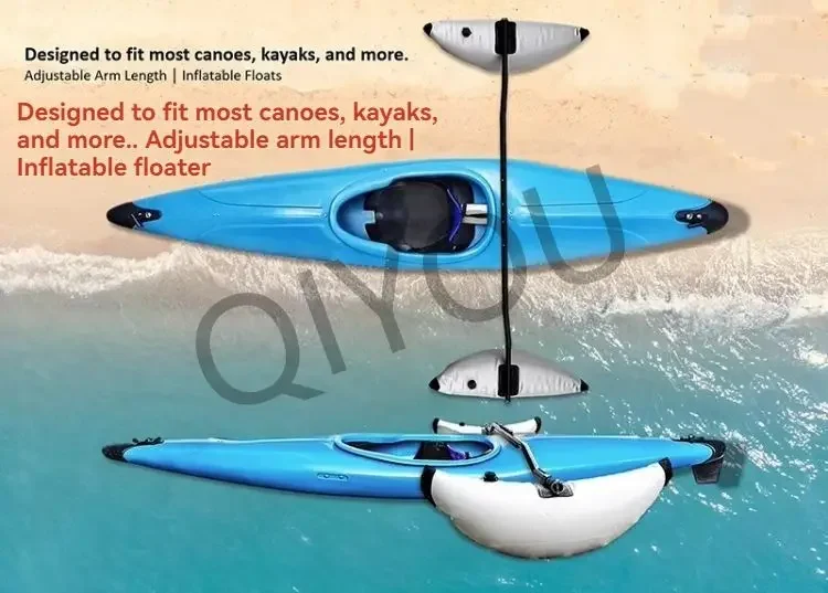 Canoa inflable equilibrada para actividades acuáticas recreativas