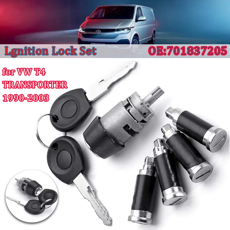 Kit bombín de arranque y cerradura VW T4 Caravelle 1990-2003