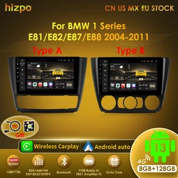 Radio Android Hizpo para BMW Serie 1 E81-E88 con GPS y CarPlay