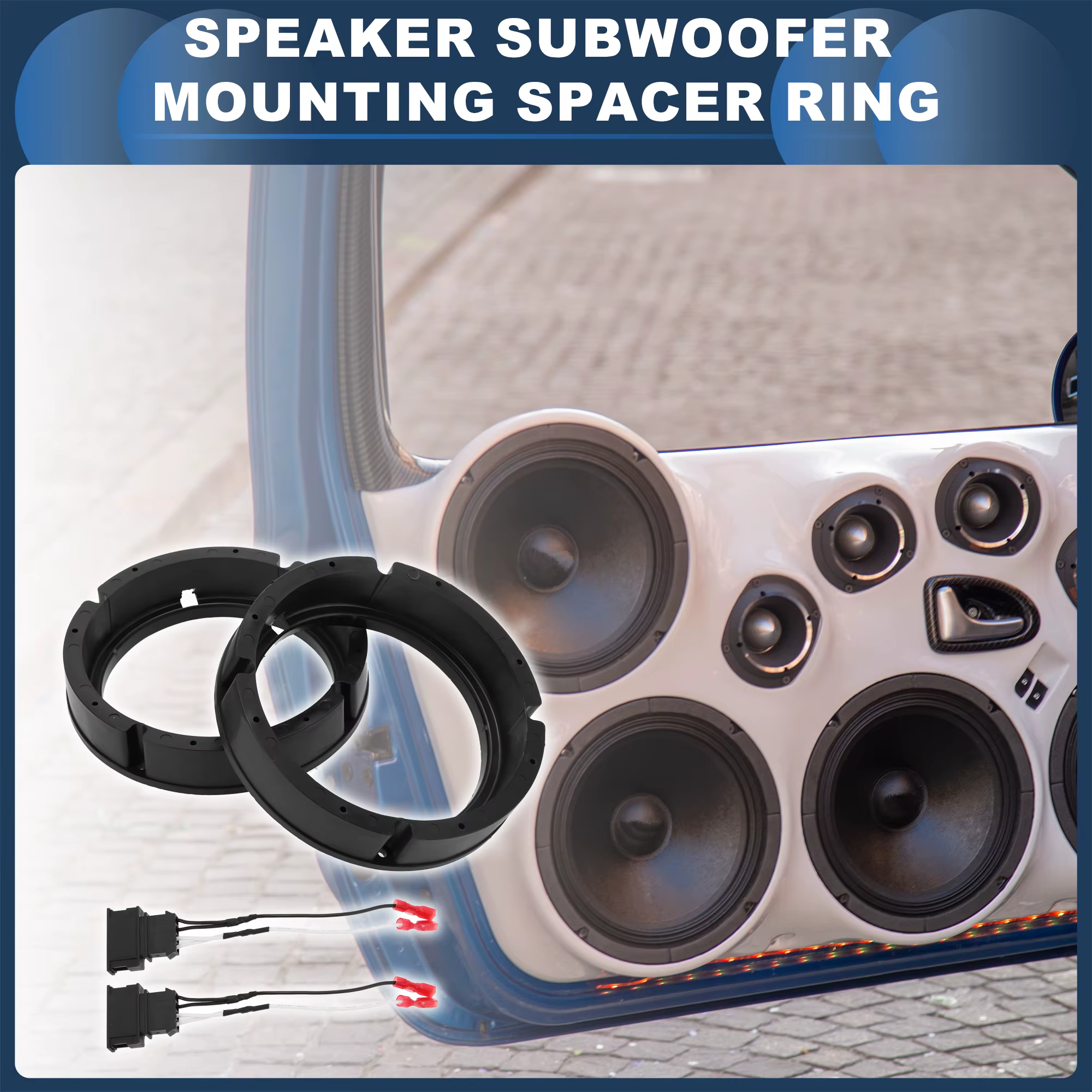 Aros espaciadores tweeter Autohaux adaptador altavoces VW Golf MK4 - imagen 5