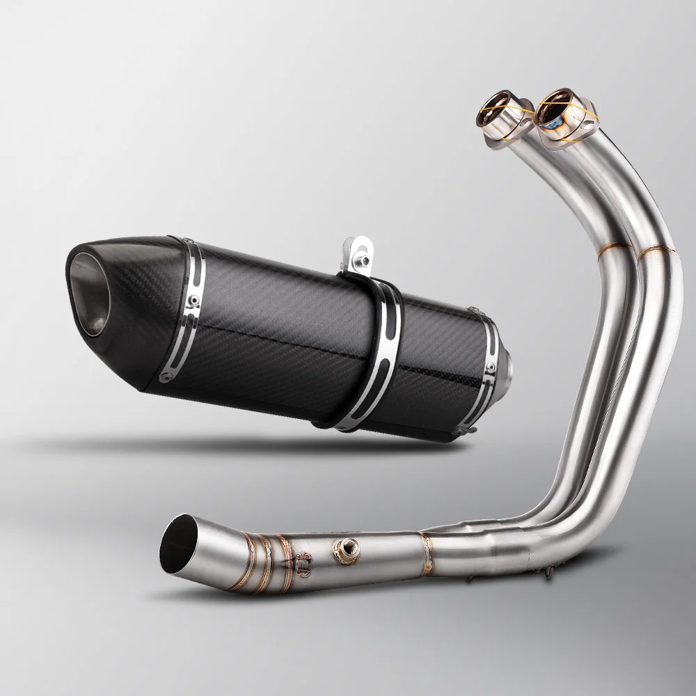 Escape completo R77 de fibra de carbono para Yamaha MT-07 y XSR700