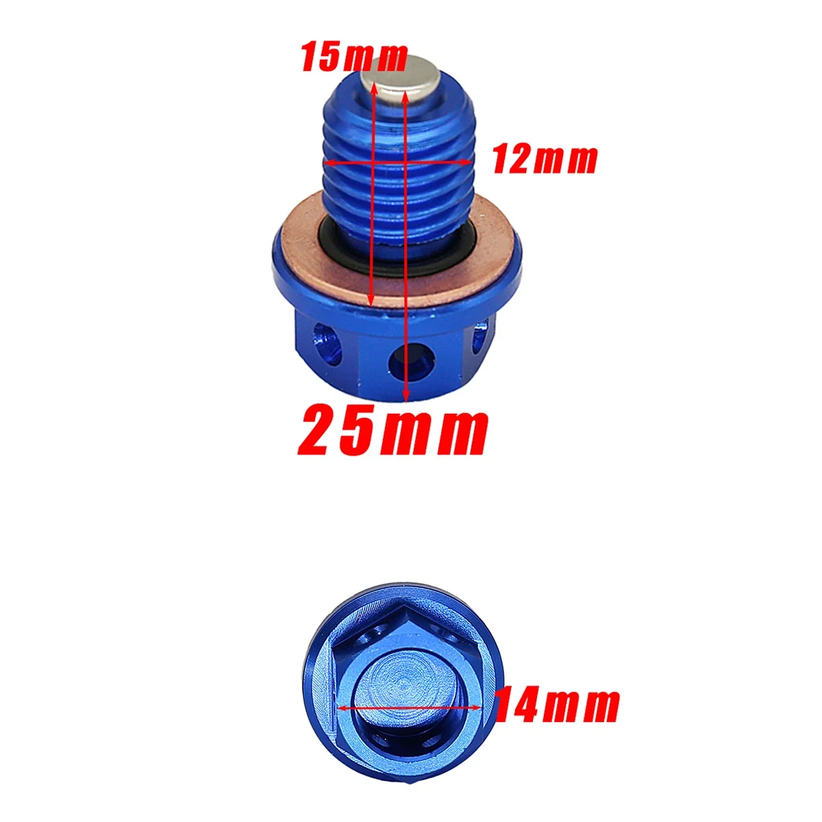 Tapón magnético de vaciado de aceite Yamaha YZF-R3 y MT-03 - imagen 3