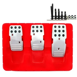 Kit de cubiertas de pedales universal de aluminio antideslizante