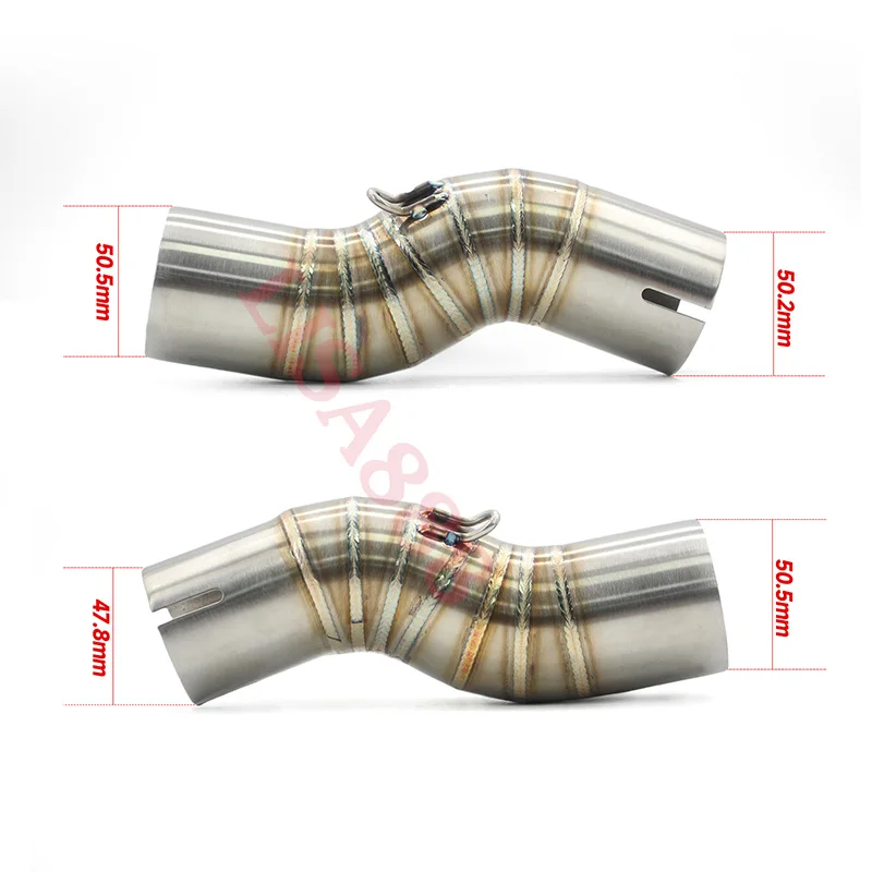 Para Hayabusa GSXR1300 GSXR 1300 2021 2022 2023 2024 enlace Escape de motocicleta izquierda y derecha 51mm tubo de enlace medio - imagen 5