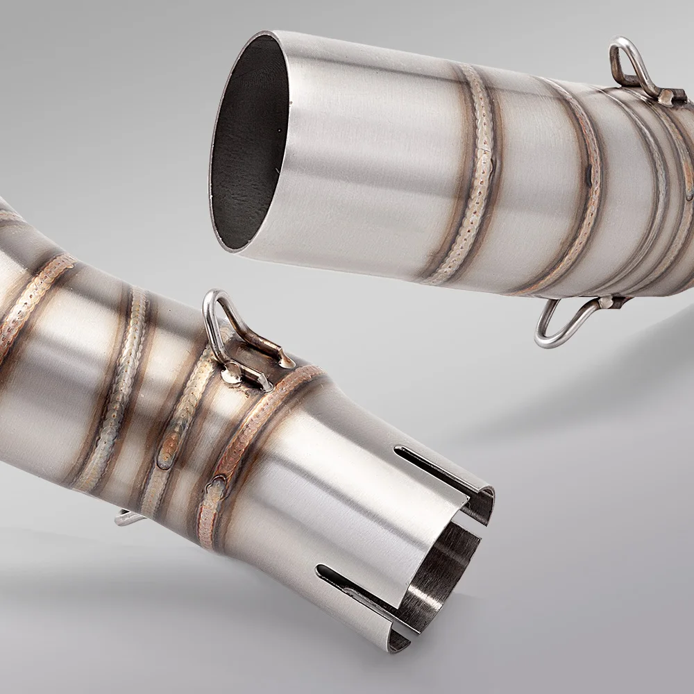 Tubo de escape medio 51 mm acero inoxidable para CFMoto 450SR - imagen 3
