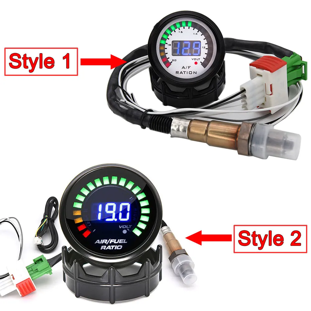 Analizador AFR digital 52mm para sonda lambda 12V - imagen 2