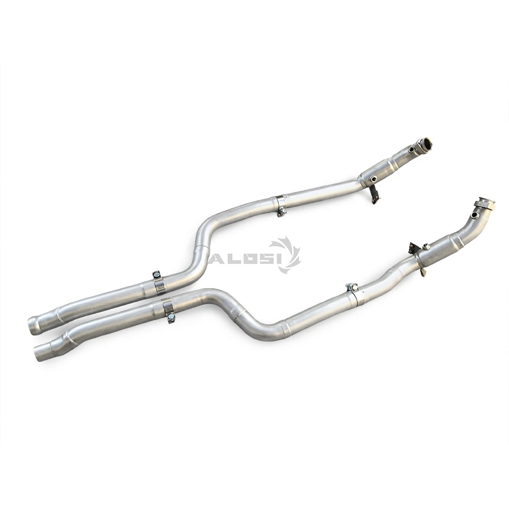 Escape de acero inoxidable de fábrica MIX para Mercedes Benz CLS350 W218 3,5 2012-2018 tubo de bajada de flujo libre escape bajante sin gato - imagen 4