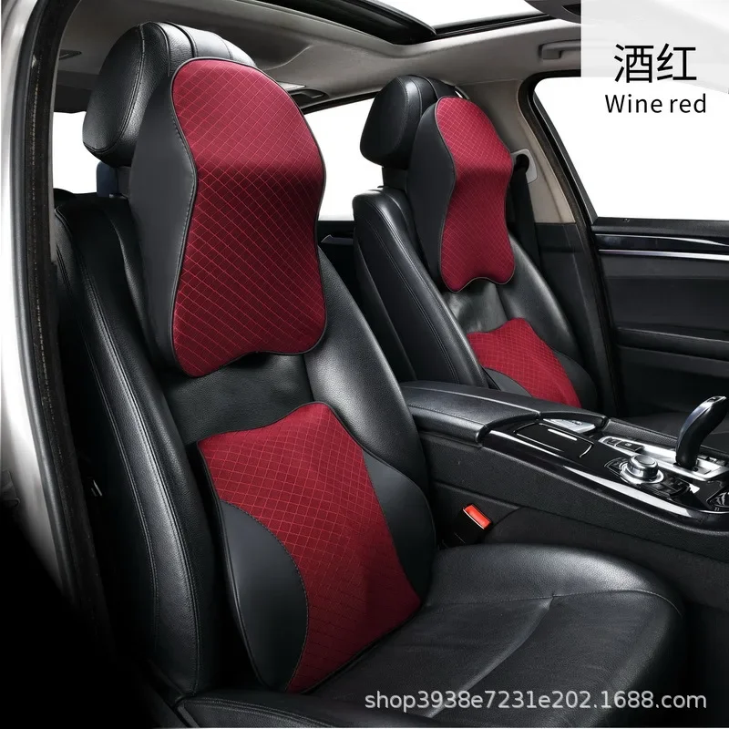 Almohada para el cuello del coche, sujeción de cabeza ajustable, espuma viscoelástica 3D, reposacabezas automático, almohada de viaje, soporte para el cuello, fundas de asiento, nuevo - imagen 2