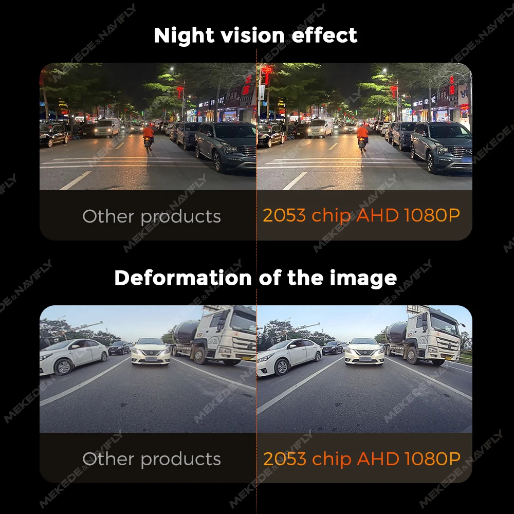 Cámara trasera MEKEDE 1080P AHD IP68 con visión nocturna para coche - imagen 5