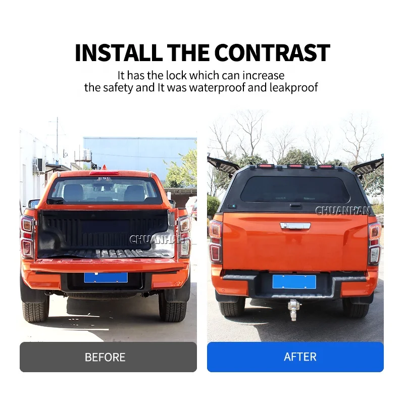 Cubierta rígida de caja pick-up Ute para Hilux, Revo y D-Max