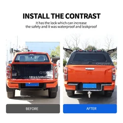 Cubierta rígida de caja pick-up Ute para Hilux, Revo y D-Max
