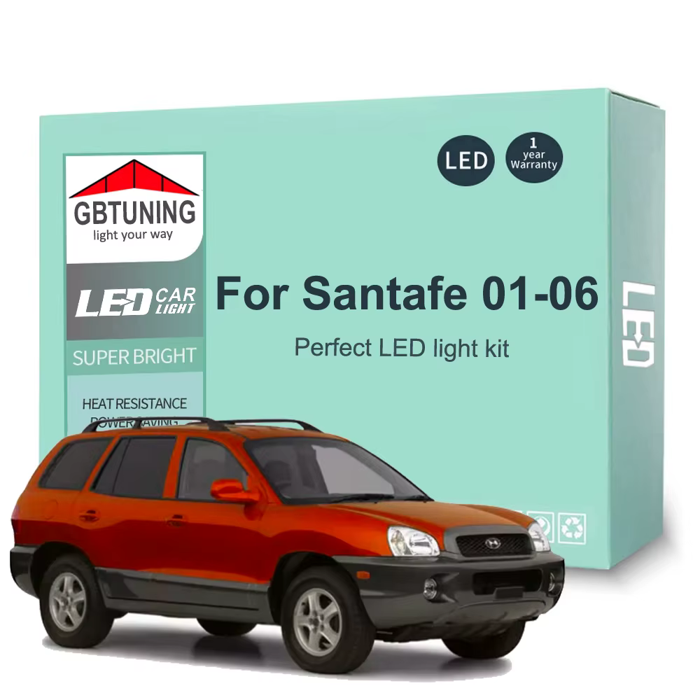 Kit de bombillas LED interiores Canbus para Hyundai Santa Fe MK1