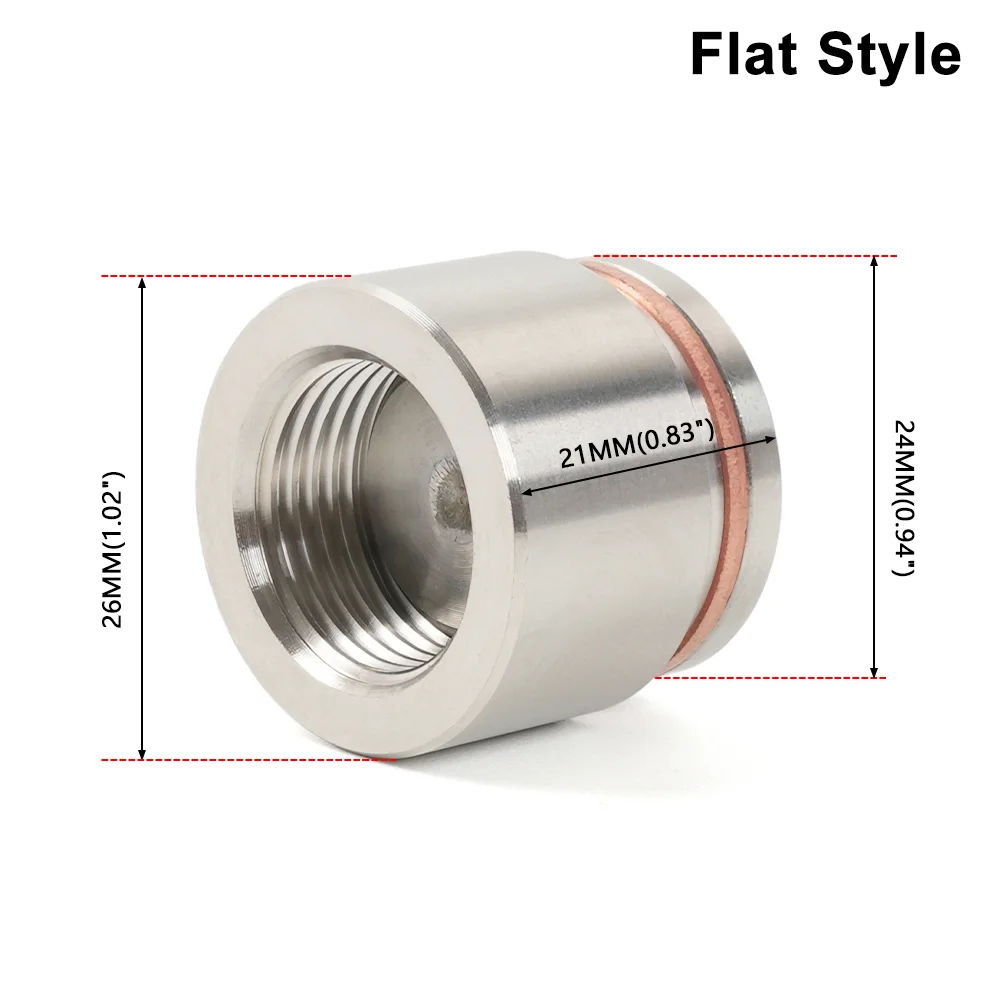 Casquillo soldable para sonda lambda M18 x 1,5 de acero inoxidable - imagen 5