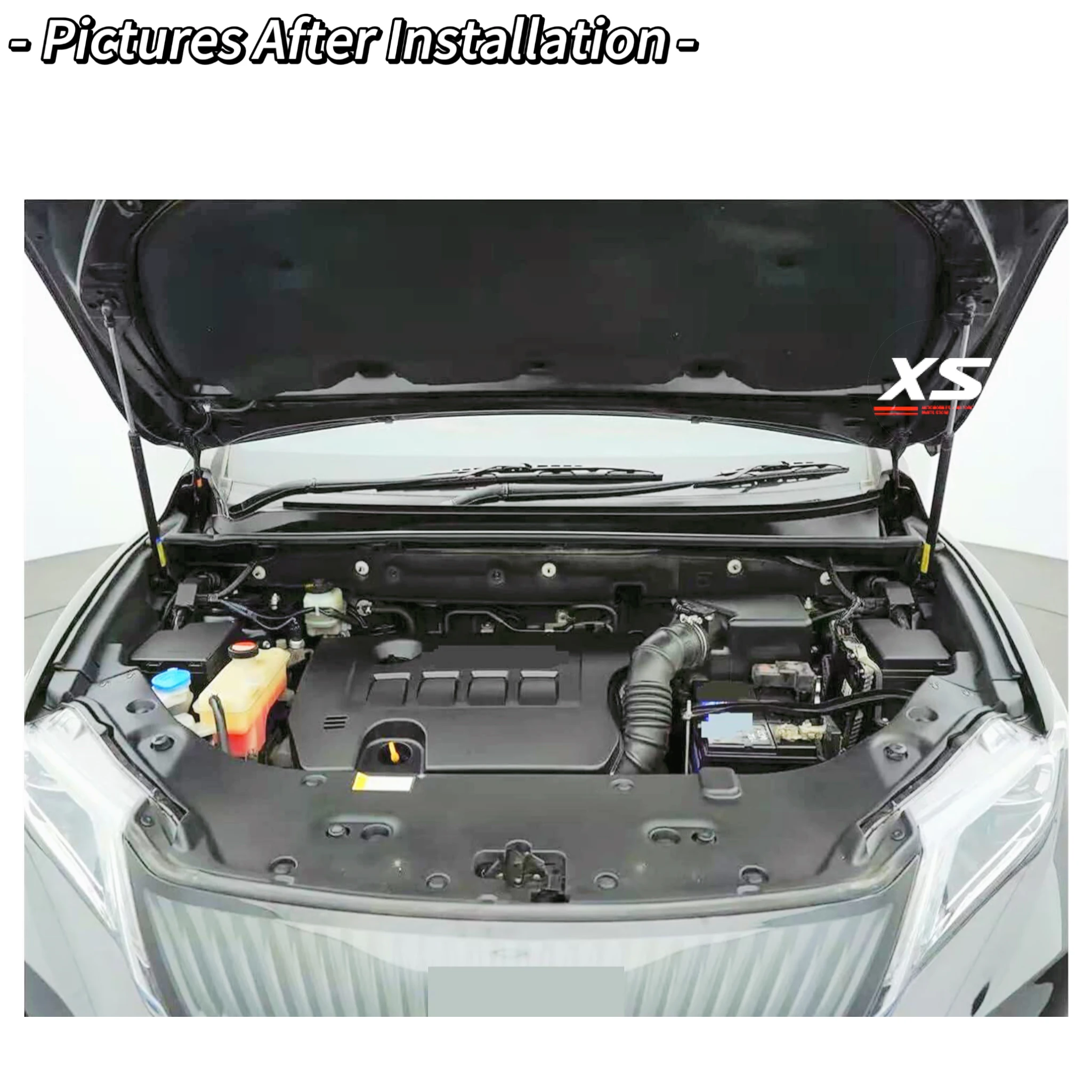Puntales de capó para Toyota Harrier XU60 2013-2020, soportes de elevación de capó delantero, amortiguadores hidráulicos de resorte de Gas, varillas de apoyo de pistón - imagen 2
