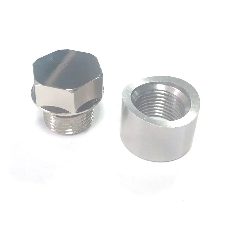 Juego tuercas y tapones escalonados para sensor O2 M18x1.5 - imagen 2