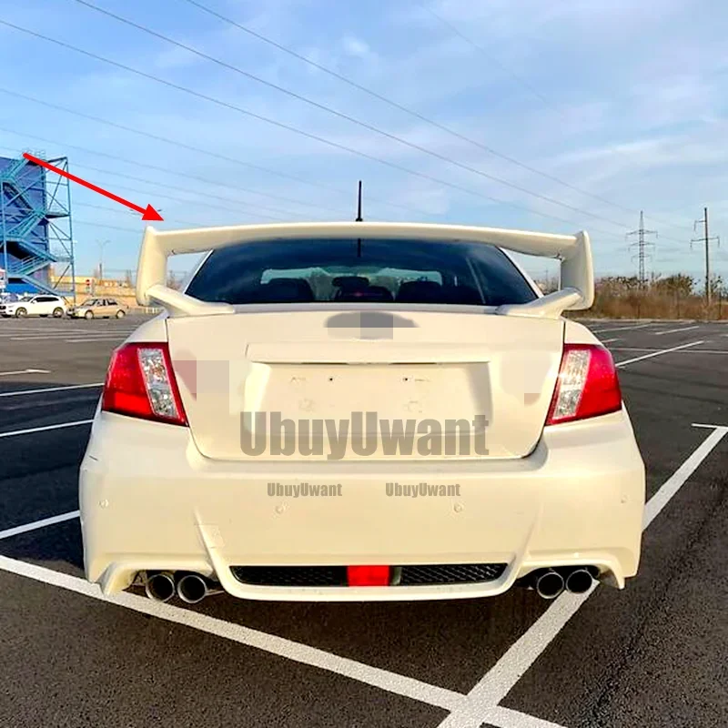 Para 2007-2016 Subaru Impreza WRX STI estilo ABS tapa de maletero trasero alerón de coche accesorios de ala de labio de cola de pato - imagen 4