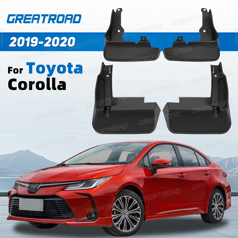 Guardabarros ABS Toyota Corolla 2019-2020 con montaje fácil y rápido