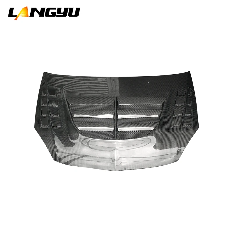 2006-2015 sistemas de carrocería de coche capó de cubierta de motor capó delantero estilo LY de fibra de carbono para capó de motor Mitsubishi Lancer CS3 - imagen 2