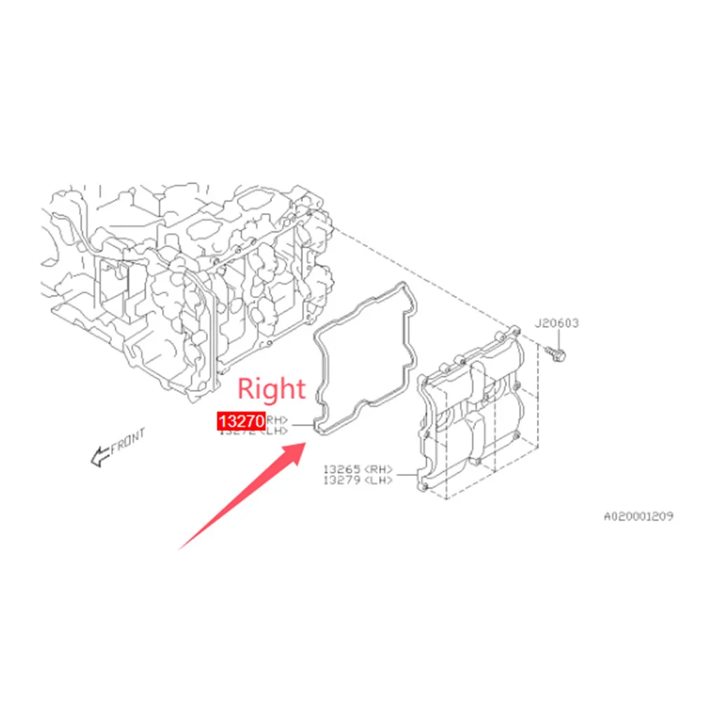 Para SUBARU XV OUTBACK LEVORG LEGACY IMPREZA FORESTER FB20/5 junta protectora de válvula 13270AA240 2010 2012 2015 accesorios de piezas de sellado - imagen 5