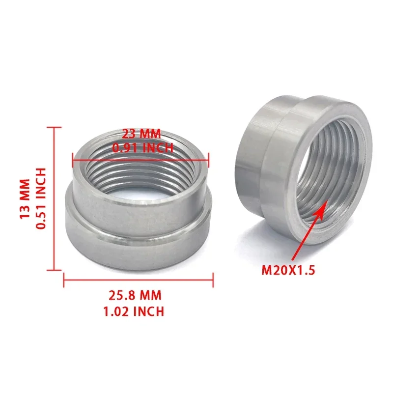 Tapón roscado hembra Boss de acero inoxidable M12x1–M22x1,5 - imagen 3