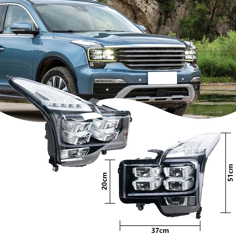 Faros LED Trumpchi GS8 2017-2021 con señal de giro y luces diurnas