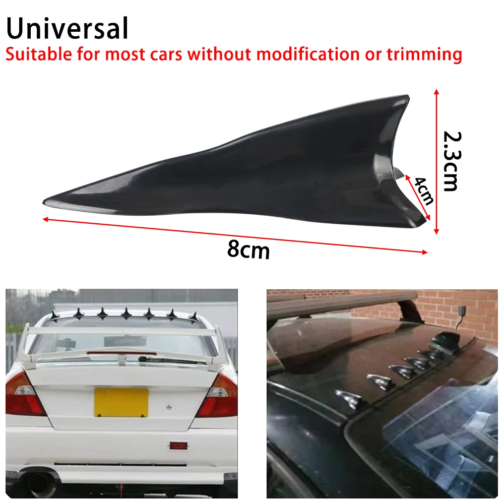 Alerón de techo universal con aletas tipo tiburón para coche - imagen 3