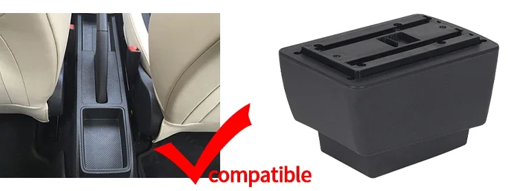 Reposabrazos Skoda Fabia 3 almacenamiento doble capa