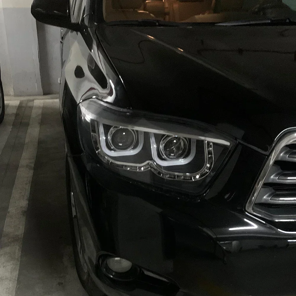 Faros delanteros LED Toyota Highlander Kluger 2009-2011 lente proyector - imagen 3