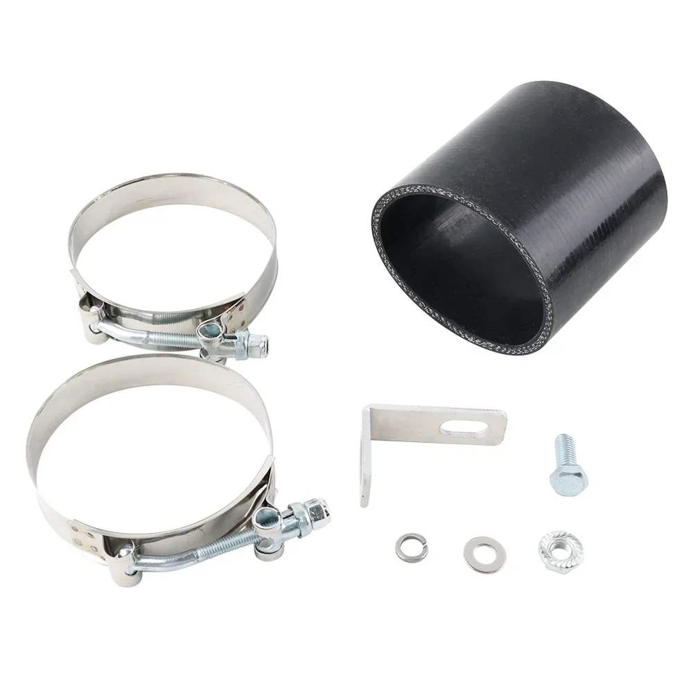 Tubo de codo de entrada de alto flujo de 5,9l, tubo de aluminio para motor diésel Dodge Ram Cummins 2003-07, piezas de entrada de aire negras - imagen 4