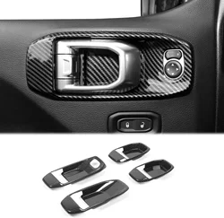 Moldura tirador puerta Jeep Wrangler JL 4 puertas fibra de carbono