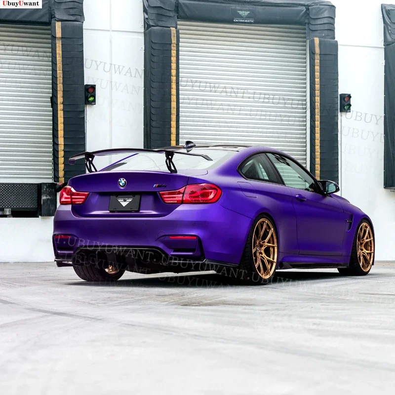 Alerón trasero BMW estilo GTS-V de ABS negro brillante - imagen 3