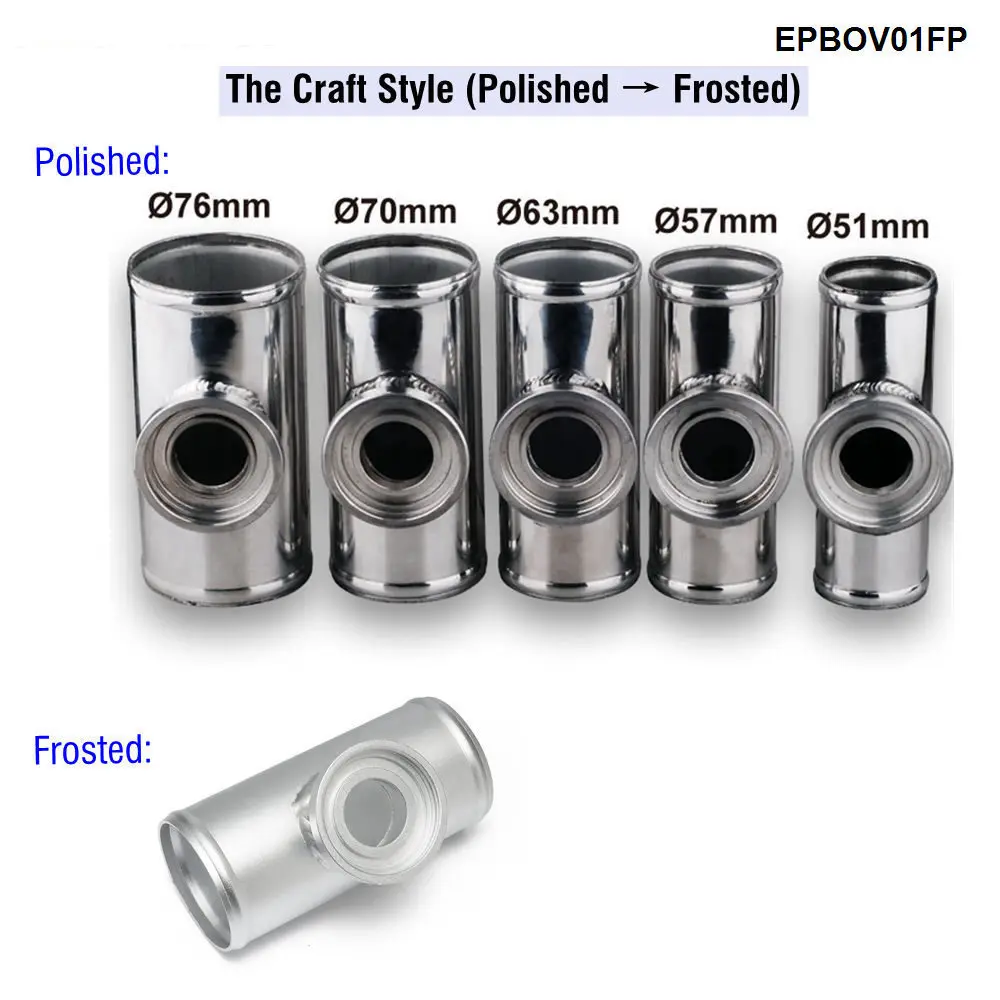 EPMAN Universal 2", 2,25", 2,5", 2,75", 3" Turbo tubo de tubo con brida de aluminio SSQV SQV BOV válvula de soplado EPBOV01FP - imagen 4