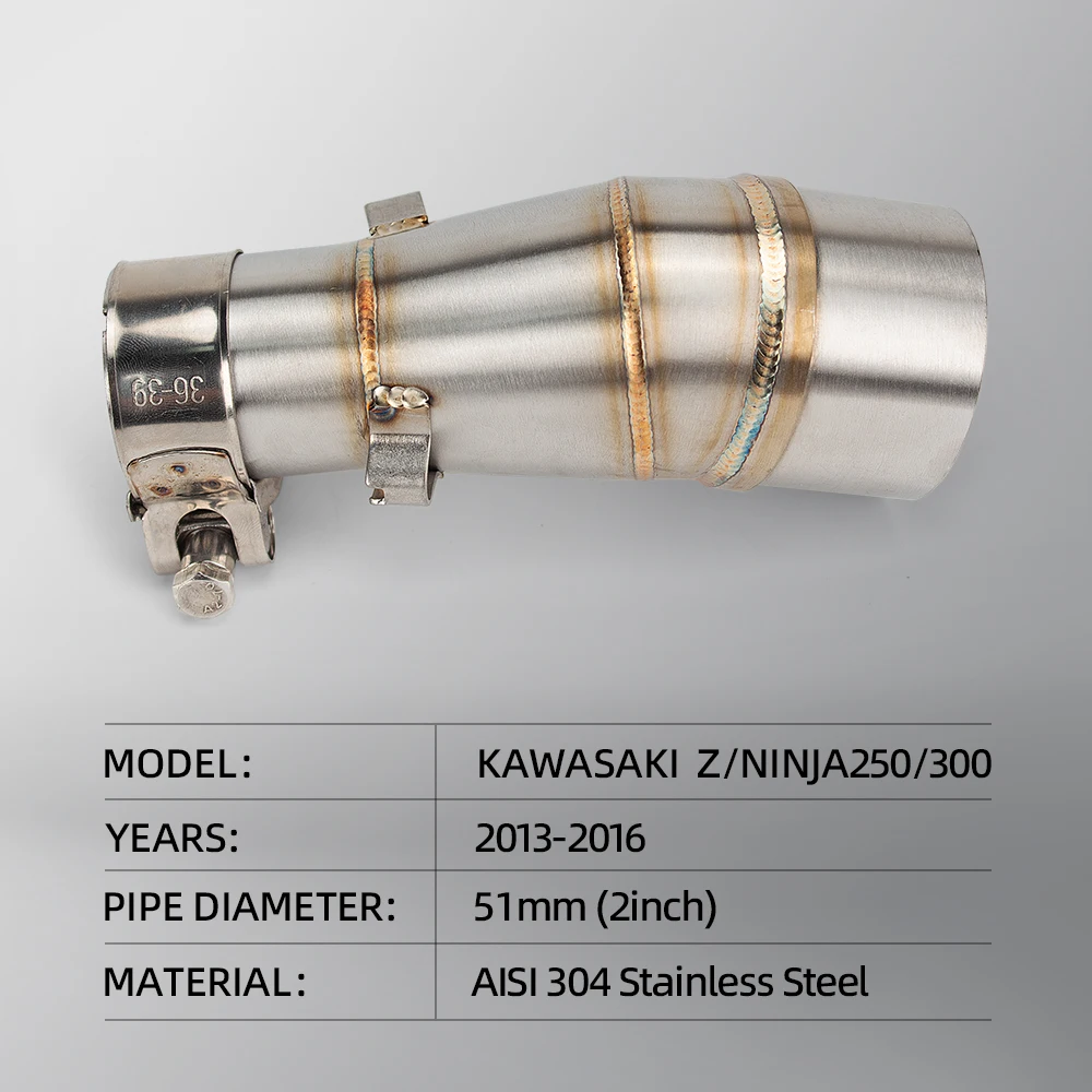 Kawasaki Escape slip-on Ninja 250/300 Z250 Z300 2012-2016 - imagen 2