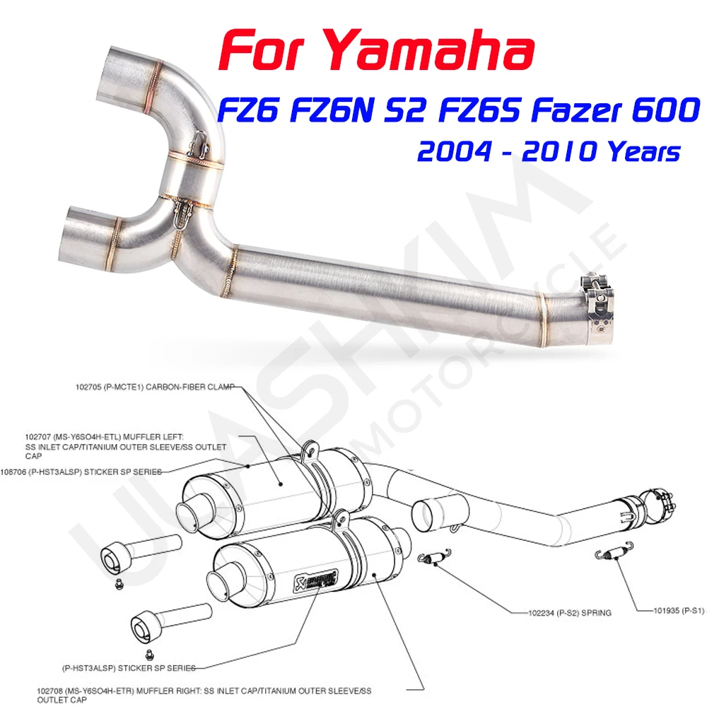 Escape completo Yamaha FZ6/FZ6N 2004-2009 con tubo intermedio - imagen 5