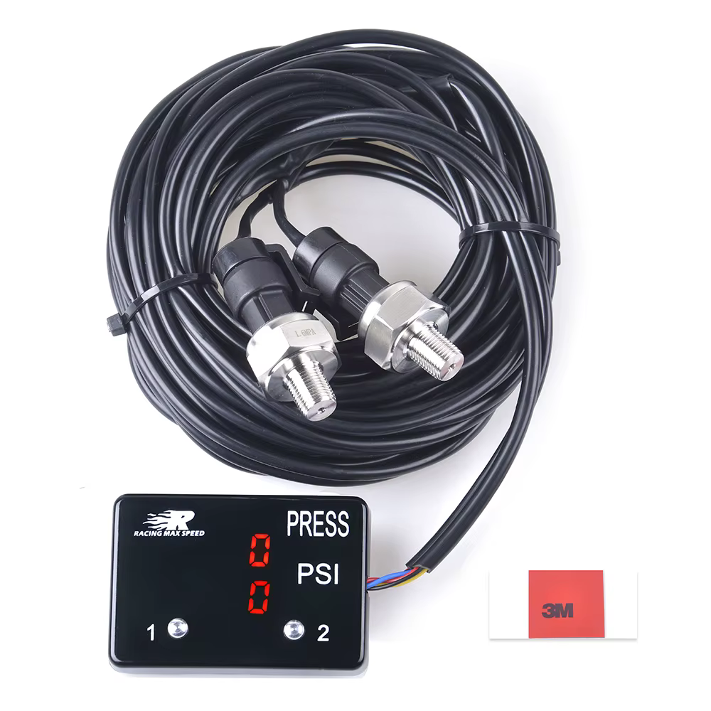 Manómetro digital doble de presión de aceite y turbo, 12 V - imagen 3