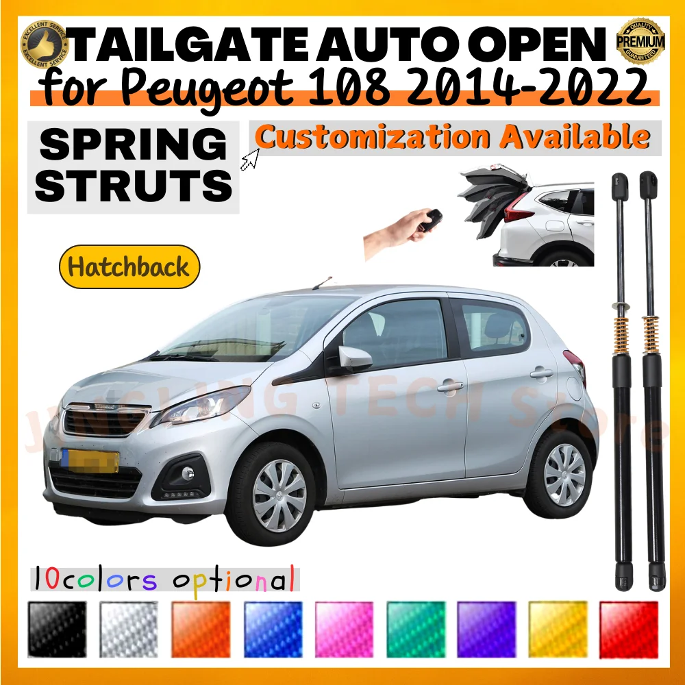Puntales maletero Peugeot 108 Hatchback 2014-2022 con resortes