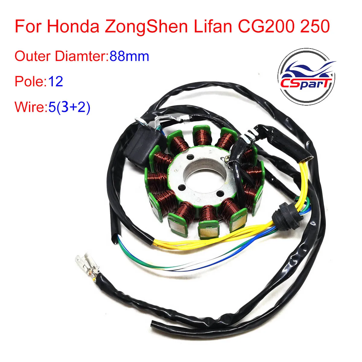 Estator magneto 12 polos para Lifan Zongshen Pit Bike 125-250cc - imagen 4