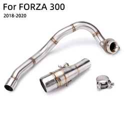 Tubo de escape delantero de acero inoxidable 51 mm Honda Forza 300