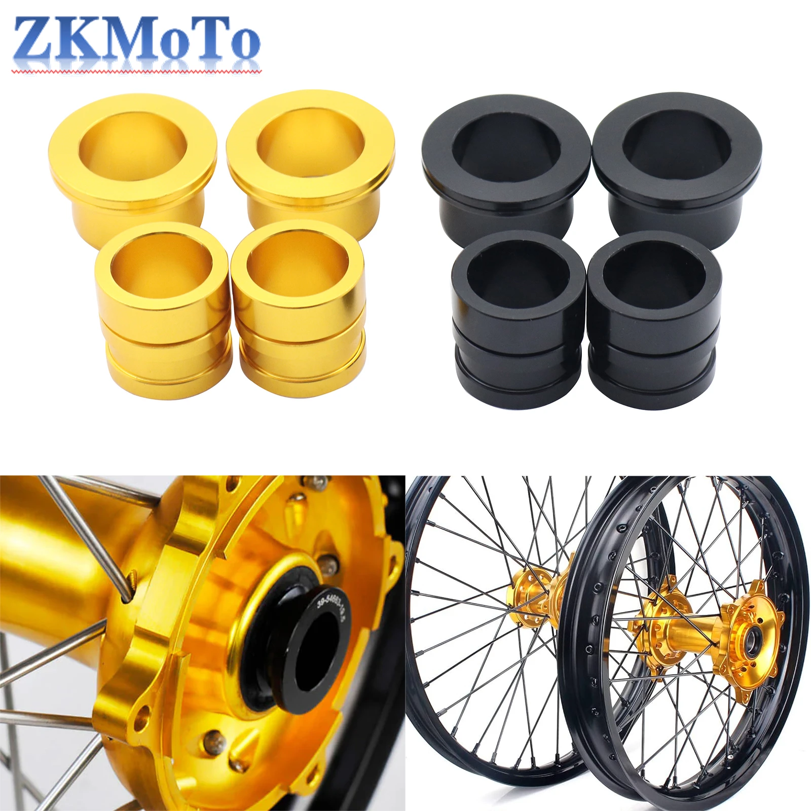 Espaciador cubo rueda CNC delantero y trasero Suzuki RMZ250 RMZ450