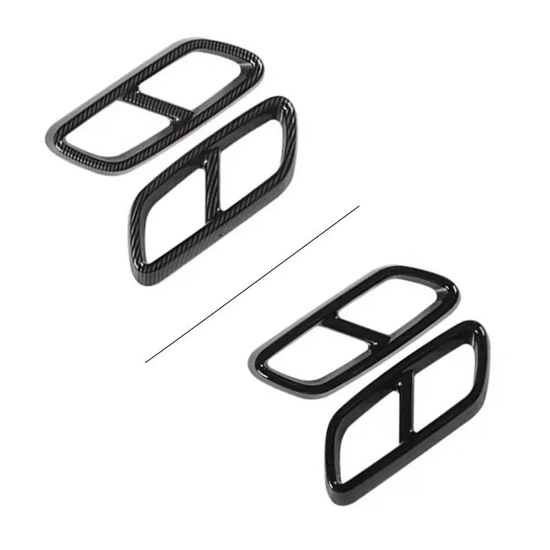 Embellecedor escape ABS efecto carbono y cromo para Mercedes C W206 - imagen 2