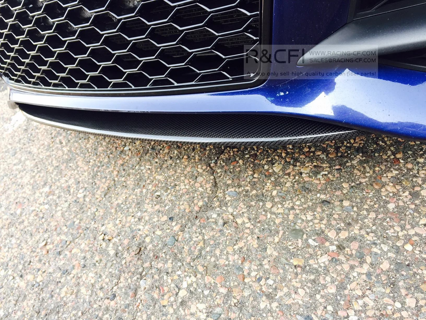 Splitter delantero de carbono estilo OEM para Audi A7/S7 2013-2015 - imagen 5
